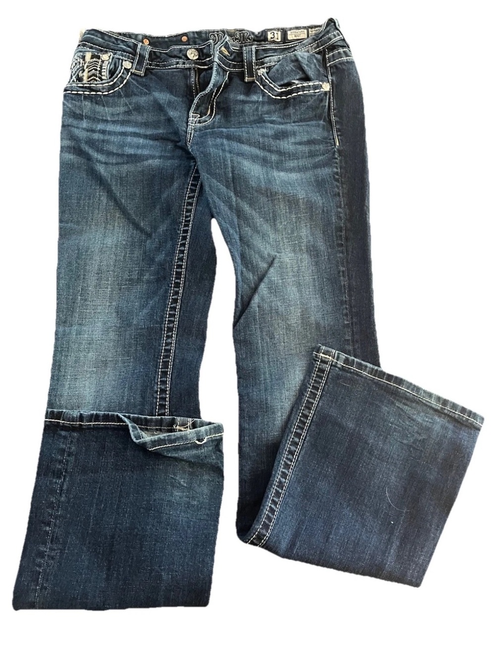Miss Me Dark Blue Women's Boot Cut Jeans - Picture 2 of 5
